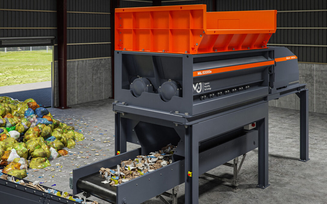 M&J B3000e electric pre-shredder