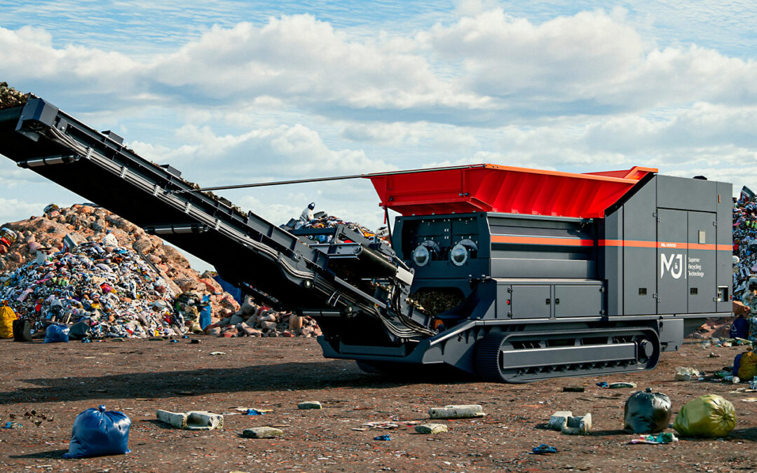 M&J M3000 mobile pre-shredder