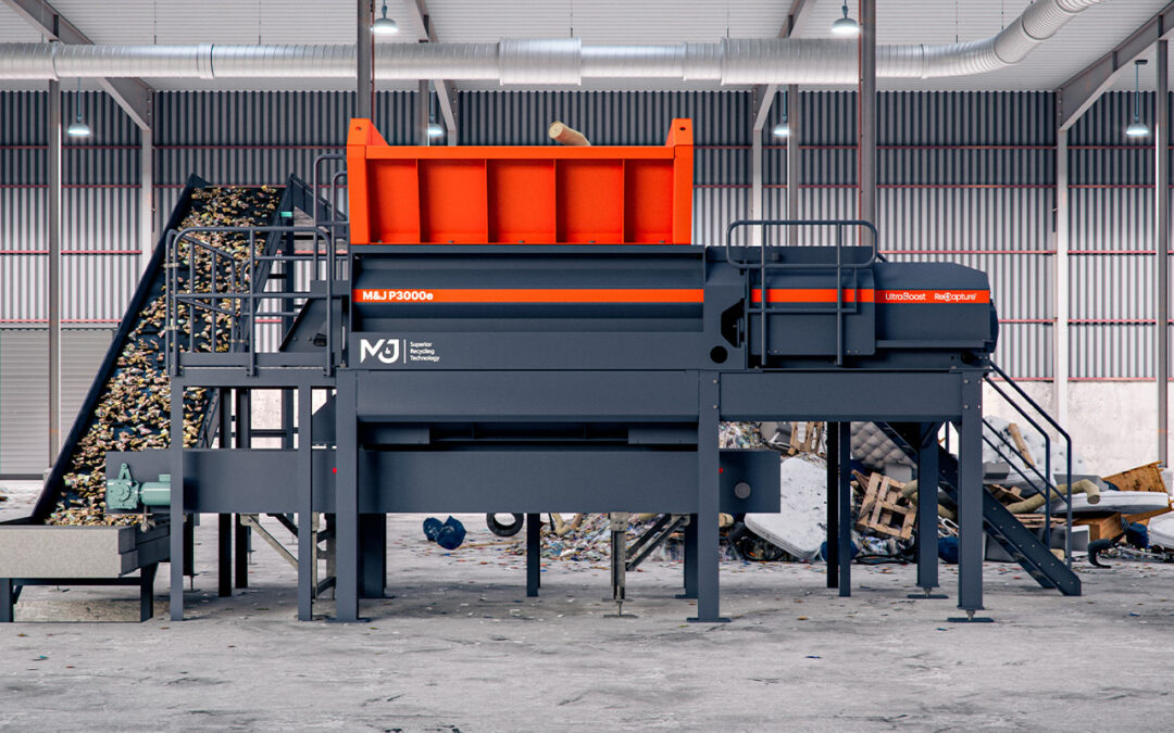 M&J P3000e electric pre-shredder